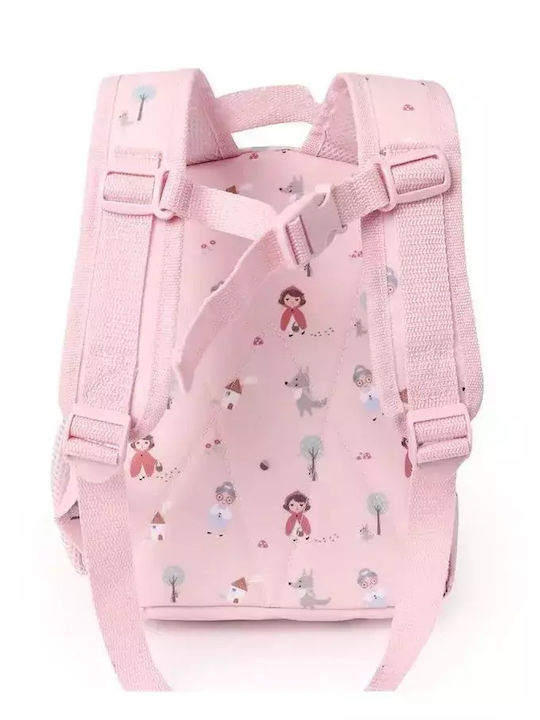 Tutete School Bag Backpack Kindergarten Red with Water Bottle Holder
