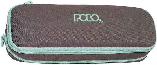 Polo Duo Box Pencil Case with 2 Compartments Gray