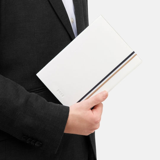 Boss Iconic Notebook A5 with Blank Pages White
