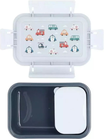 Tutete Πλαστικό Παιδικό Δοχείο Φαγητού Disney Cars Γαλάζιο