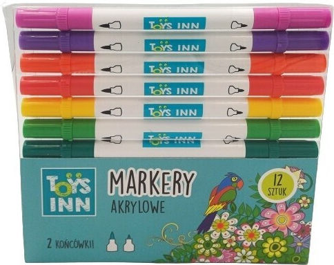 STNUX Acrylic Markers 1mm Multicolour 12pcs