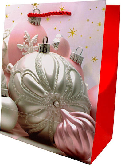 Paper Christmas Bag for Gift Multicolored 18x8x23cm.
