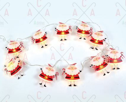 10 Lights LED 1.35m. Warm White Battery in String 1pcs