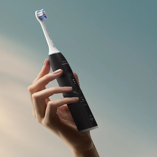 Philips Water Flosser with Pressure Sensor and Travel Case HX7411/02 Black