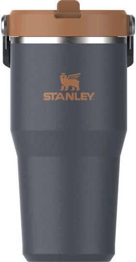 Stanley Iceflow Flip Straw Tumbler Ποτήρι Θερμός Πλαστικό 600ml Twilight με Καλαμάκι
