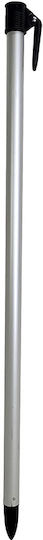 Summer Club Eden Folding Aluminum Beach Umbrella Diameter 2.25m with UV Protection and Silver Air Duct Silver Beige