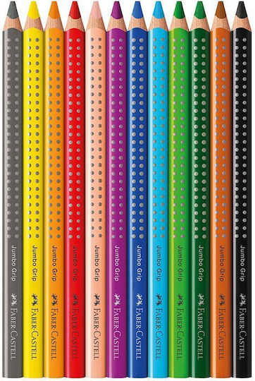 Faber-Castell Jumbo Grip colored pencils Colored Pencil Set + Gift Sharpener Package of 1 packages