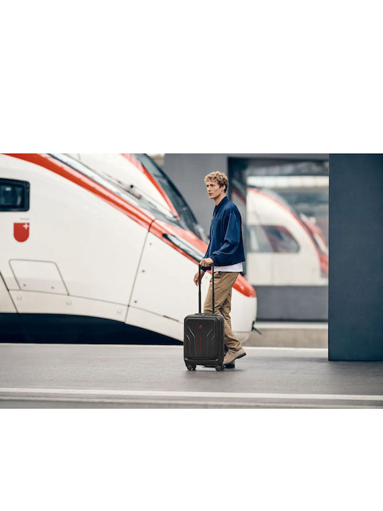 Wenger Carry-on Βαλίτσα Ταξιδίου Καμπίνας Σκληρή Μαύρη με 4 Ρόδες Ύψους 54εκ.