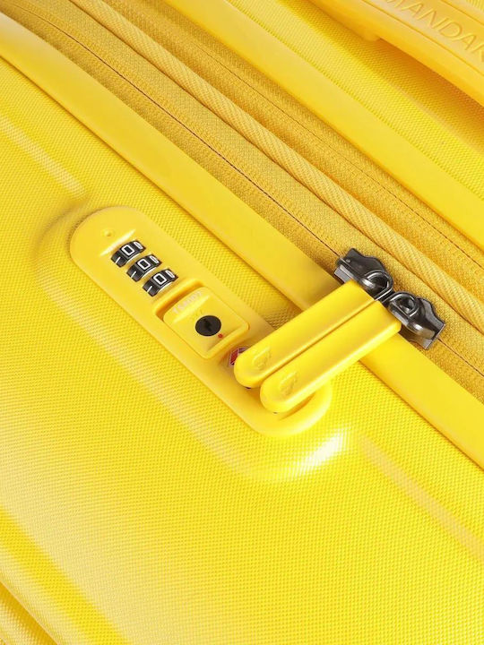 Mandarina Duck Large Hard Duck Yellow Suitcase With 4 Wheels Height 75cm