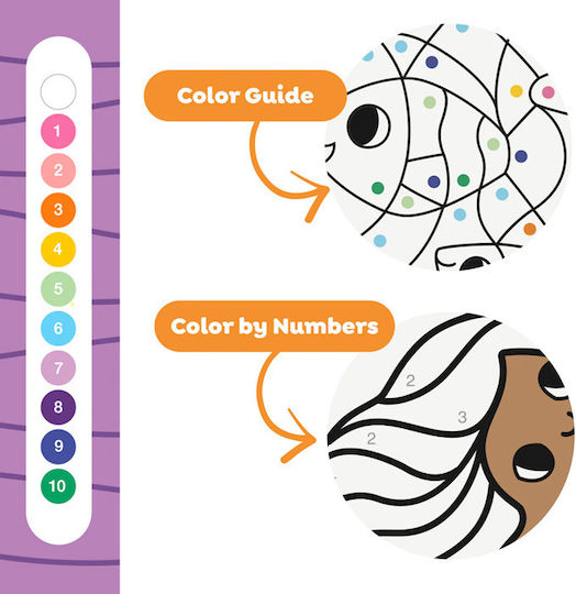 Комплект Дейности Colour By Numbers Русалки И Приятели