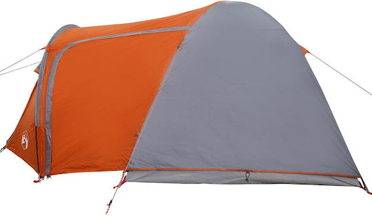vidaXL Καλοκαιρινή Σκηνή Camping Γκρι 384x254x170εκ.