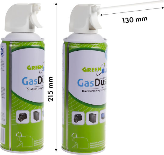 Green Blue Compressed Air Spray 400ml 1pcs