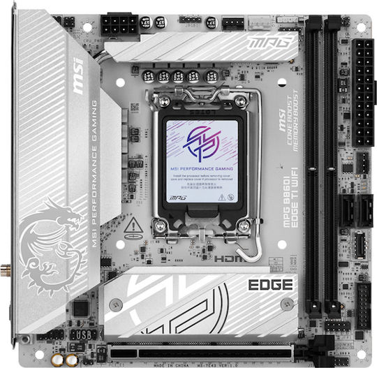 MSI MPG B860I EDGE TI WIFI Mainboard Mini-ITX mit Intel 1851 Sockel