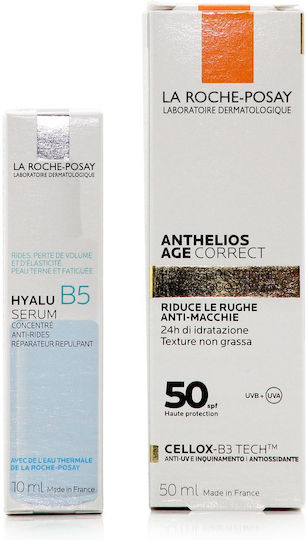 La Roche Posay Αnthelios Age Correct SPF50 Σετ με Αντηλιακό Προσώπου & Serum SPF50 2τμχ