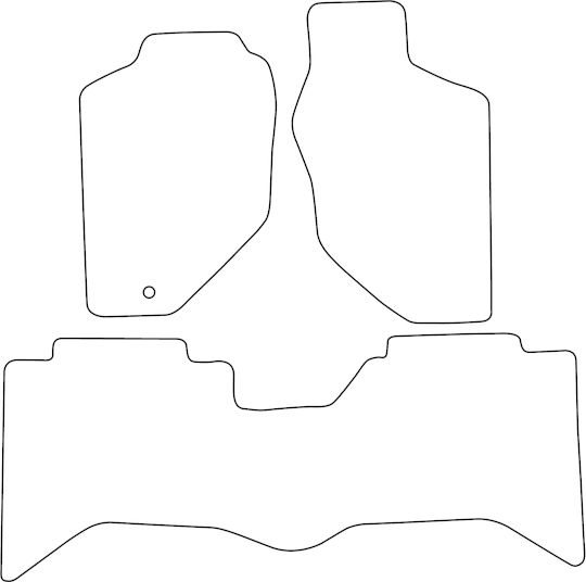 Set Velour Car Mats Matching Opel Frontera II B 1998-2004 Blue Edging