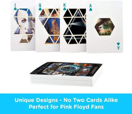 Aquarius Pink Floyd Collectible Playing Cards Laminated Black