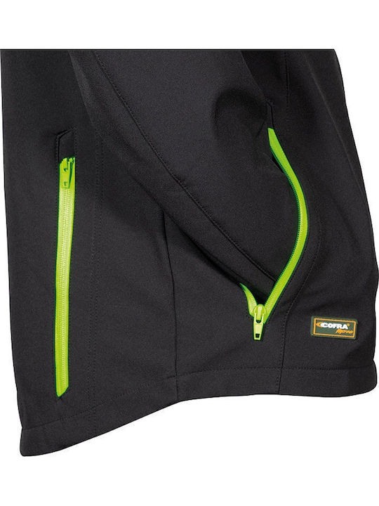 Κυνηγετικό Ελαστικό Softshell Jacket Cofra Klarbo Black Lime