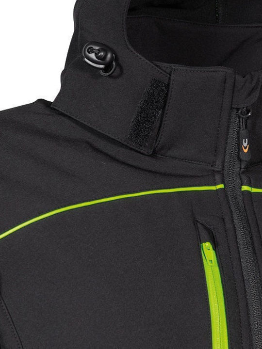 Κυνηγετικό Ελαστικό Softshell Jacket Cofra Klarbo Black Lime