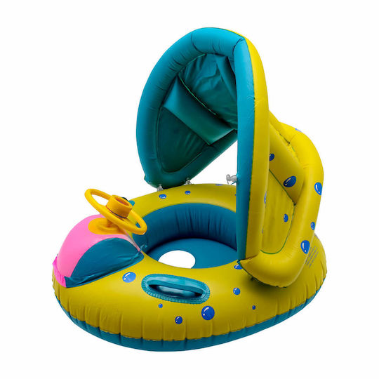 Swimtrainer With Canopy Inflatable Boat Yellow
