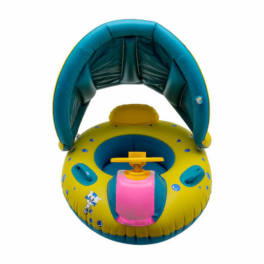 Swimtrainer With Canopy Inflatable Boat Yellow