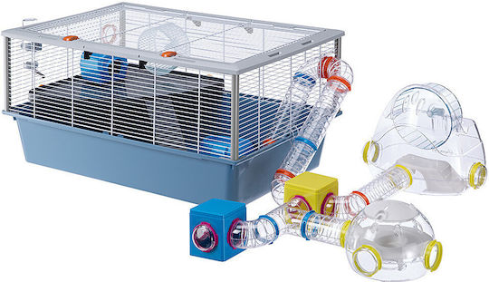 Ferplast Little House for Hamster Σπίτι Τρωκτικών Εργαστήριο 22.5x20.7xh14.3εκ. Μπλε