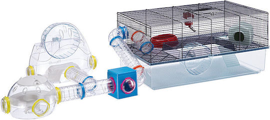 Ferplast Little House for Hamster Σπίτι Τρωκτικών Εργαστήριο 22.5x20.7xh14.3εκ. Μπλε