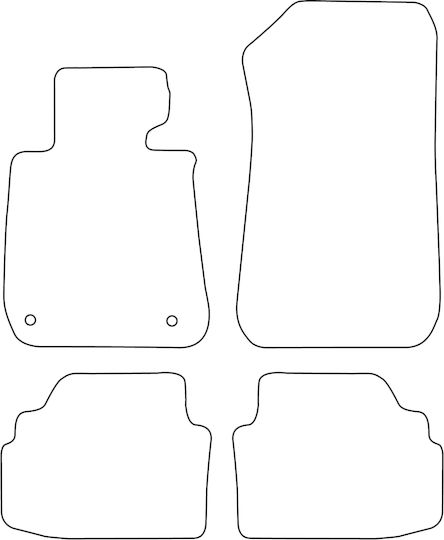 Set Velour Mats Fitting Bmw 3 Series E92 Coupe 2007-2012 Black Edging