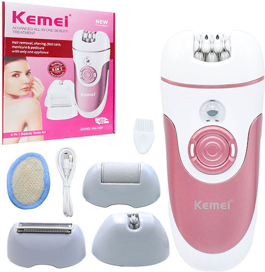 Kemei Σετ Αποτρίχωσης Epilator για το Σώμα KM-1307