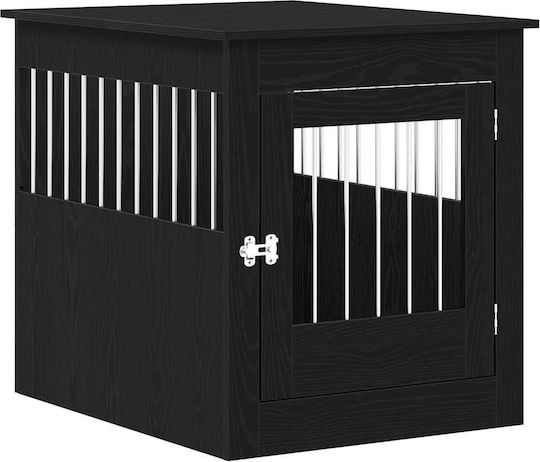 vidaXL Dog House Wooden Outdoor Black 64.5x71x80cm