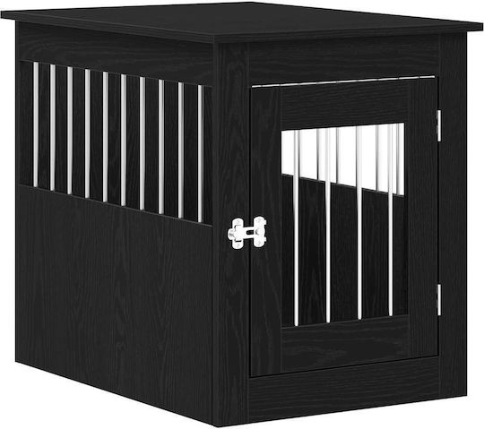 vidaXL Dog House Wooden Outdoor Black 75x55x65cm