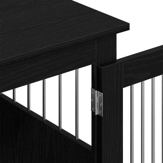 vidaXL Dog House Wooden Outdoor Black 64.5x71x80cm
