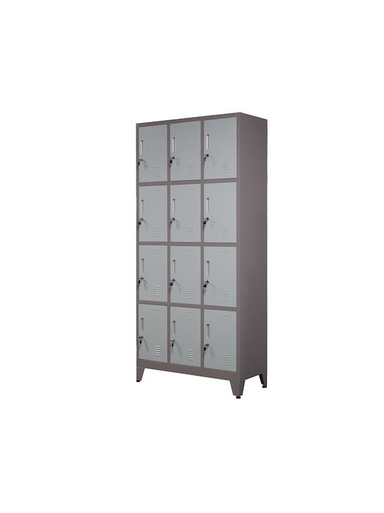 Dulap Metalic Cu Din Posibilitatea De Blocare 90x40x195 Cm