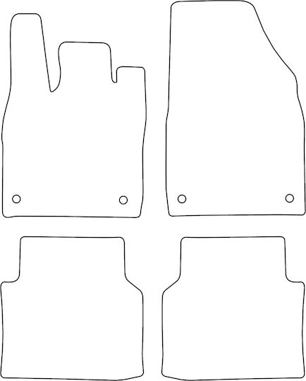 Set Covorașe Auto Velur Compatibil Audi Q4 e-tron 2021 Margine Roșie