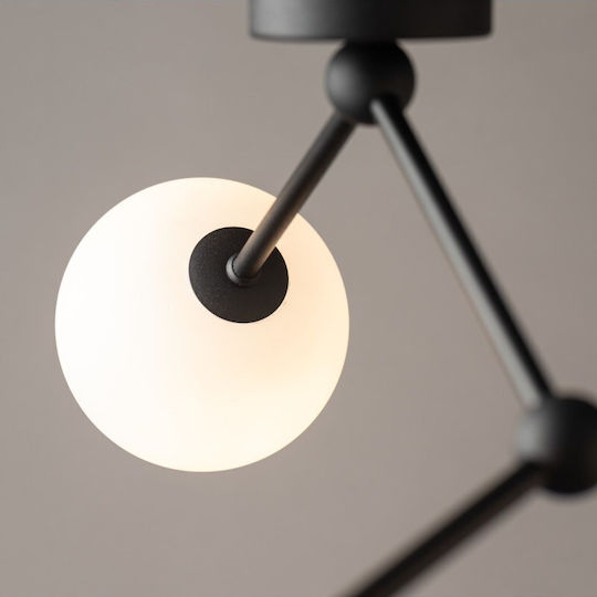 TK Lighting Fairy Hängelampe Schwarz Kugel mit Fassung G9 63x30cm.