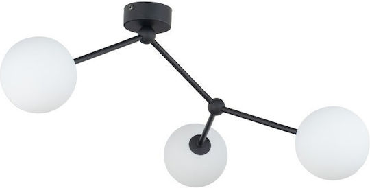 TK Lighting Fairy Hängelampe Schwarz Kugel mit Fassung G9 63x30cm.