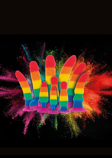 ToyJoy Pride Rainbow Lover Ρεαλιστικό Dildo με Βεντούζα 18cm