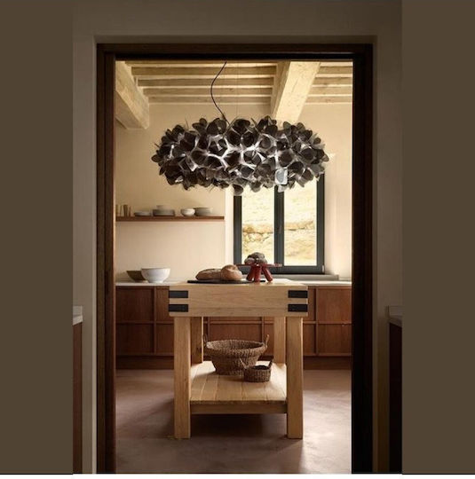 Slamp Clizia 130 Pendant Light Black for 15 Bulbs E27