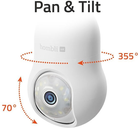 Hombli IP Κάμερα Παρακολούθησης Wi-Fi 4K Αδιάβροχη