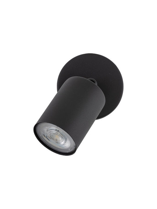 TK Lighting Single Spot with Socket GU10 in Black Color