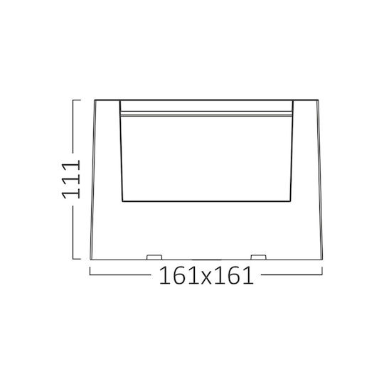 Braytron Επιτοίχιο Εξωτερικό Φωτιστικό LED IP65 με Ρυθμιζόμενο Λευκό Φως