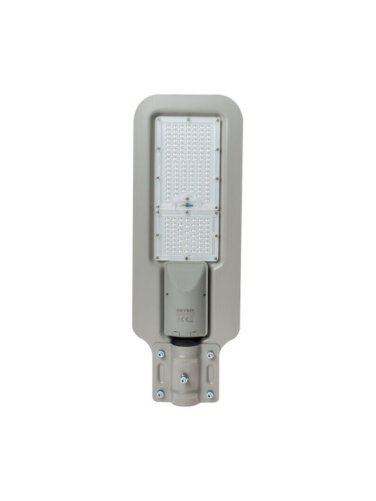 Geyer Εξωτερικό Φωτιστικό LED Δρόμου 150W με Ψυχρό Λευκό Φως IP65 Ασημί