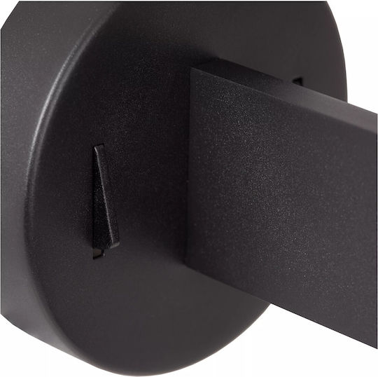 Lucide Lightning Magic Lamp Wall with Socket E27 with USB Port Black