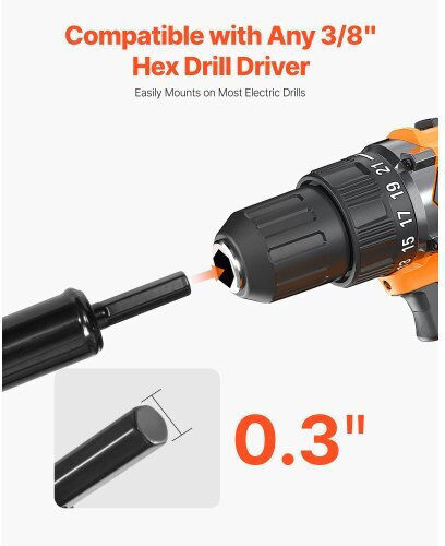 Vevor Auger Drill Bit 3.15 X 11.4 In Earth Spiral Post Hole Digger Planter Tool