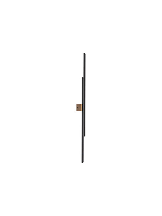TK Lighting Modern Wall Lamp Black 13x13cm