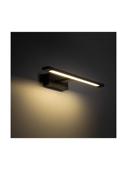 TK Lighting Lamp Bathroom with Integrated LED Black 41.5x13.5x5cm