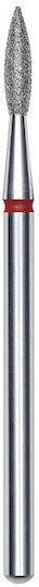 Staleks Nail Drill Diamond Cutter Bit with Flame Head Red