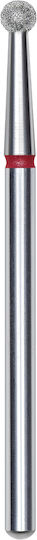 Staleks Nail Drill Diamond Cutter Bit with Ball Head Red