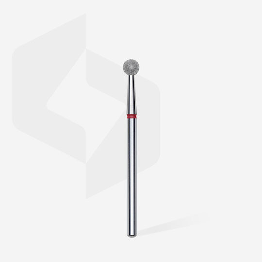 Staleks Nail Drill Diamond Cutter Bit with Ball Head Red