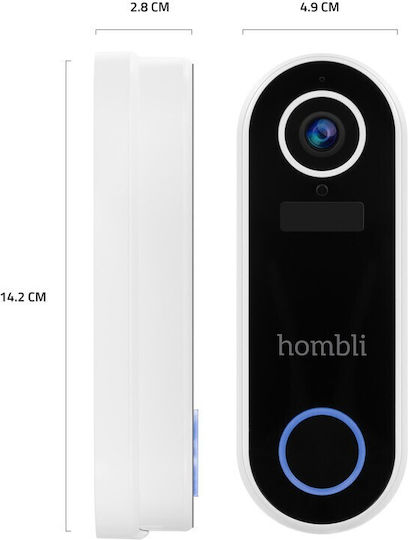 Hombli Домофон Звънец Бял