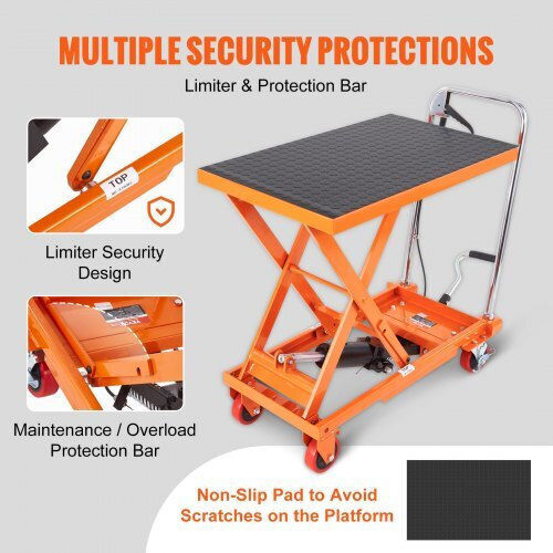 Vevor Lifting & Pulling Equipment Cart in Orange Color
